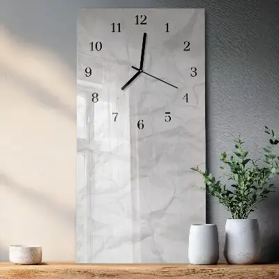 Horloge verticale en verre Papier