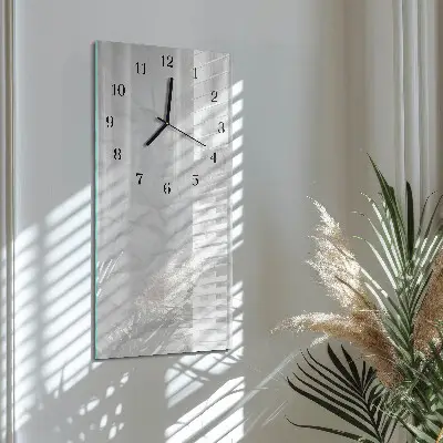 Horloge verticale en verre Papier