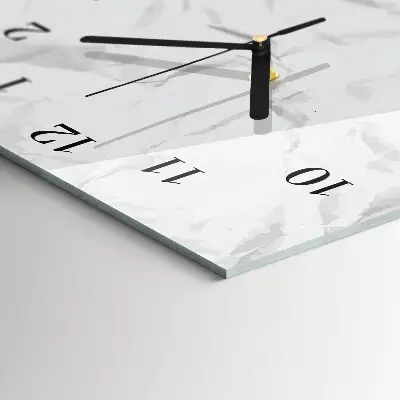 Horloge verticale en verre Papier