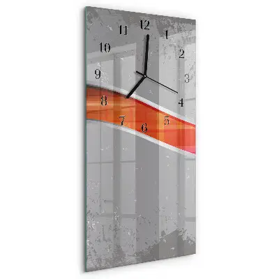 Horloge verticale en verre Patrouille