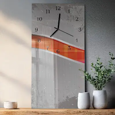 Horloge verticale en verre Patrouille