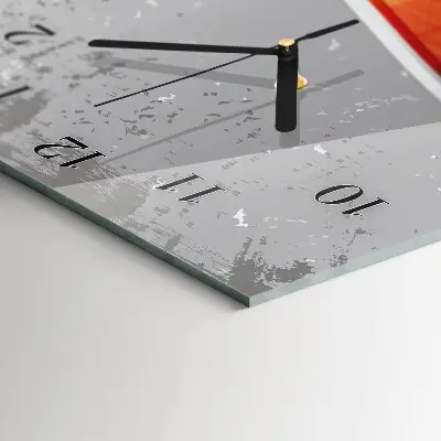 Horloge verticale en verre Patrouille