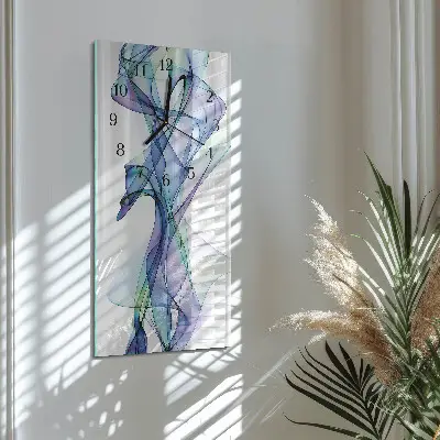 Horloge verticale en verre Modèle