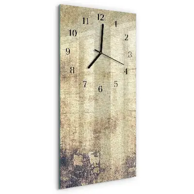 Horloge verticale en verre Plastique