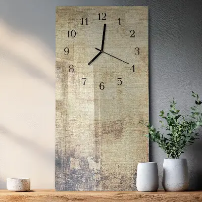 Horloge verticale en verre Plastique