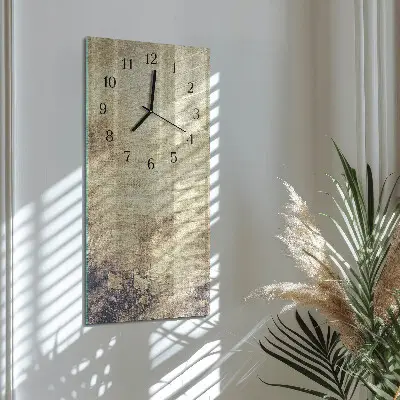 Horloge verticale en verre Plastique