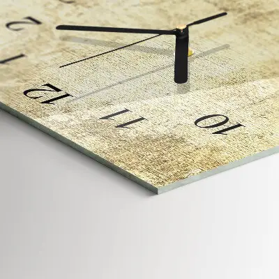 Horloge verticale en verre Plastique