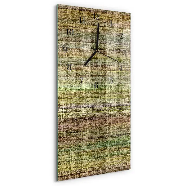 Horloge verticale en verre Tissu