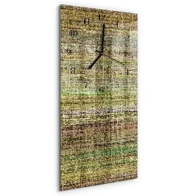 Horloge verticale en verre Tissu