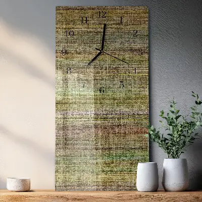 Horloge verticale en verre Tissu