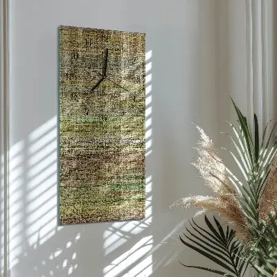 Horloge verticale en verre Tissu