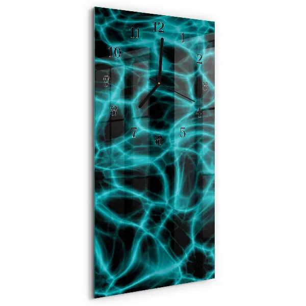 Horloge verticale en verre Surface de l'eau