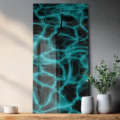 Horloge verticale en verre Surface de l'eau