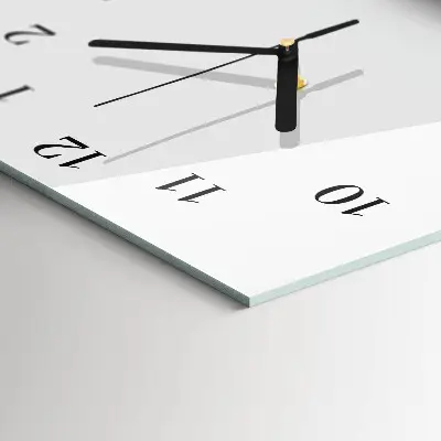 Horloge verticale en verre Rideau violet