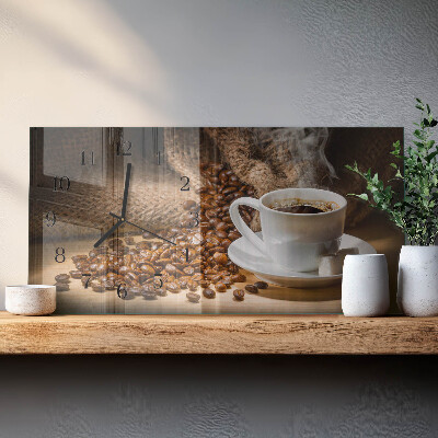 Horloge horizontale en verre Infusion sombre