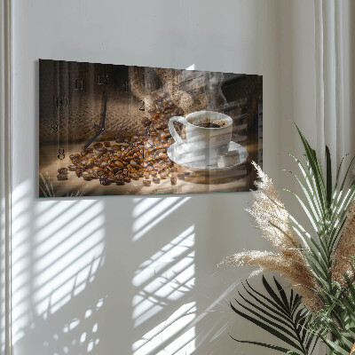 Horloge horizontale en verre Infusion sombre