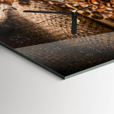 Horloge horizontale en verre Infusion sombre