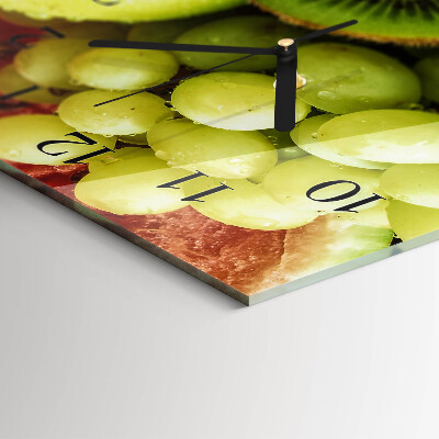 Horloge horizontale en verre Produits à base de fruits