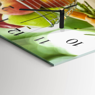 Horloge horizontale en verre Fruits et nectar