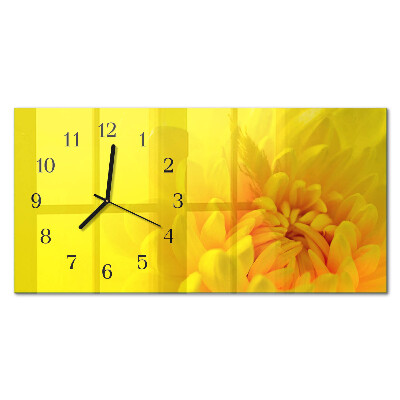 Horloge horizontale en verre Pas