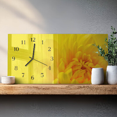 Horloge horizontale en verre Pas
