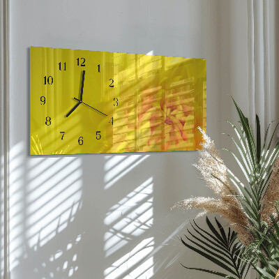 Horloge horizontale en verre Pas