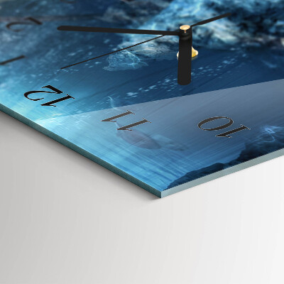 Horloge horizontale en verre Objets de valeur engloutis