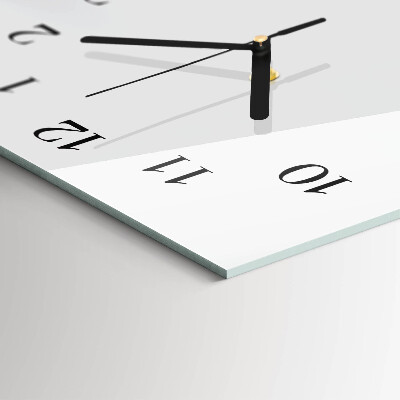 Horloge horizontale en verre Framboises des bois