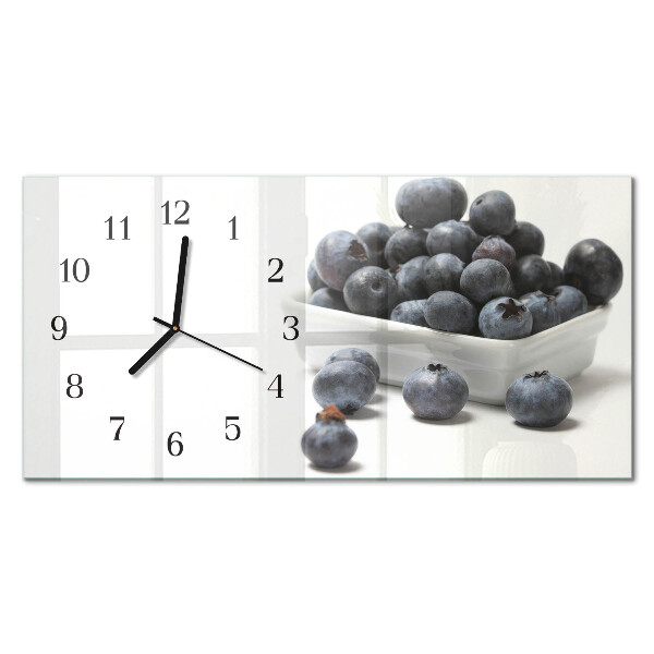 Horloge horizontale en verre Myrtilles