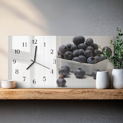 Horloge horizontale en verre Myrtilles