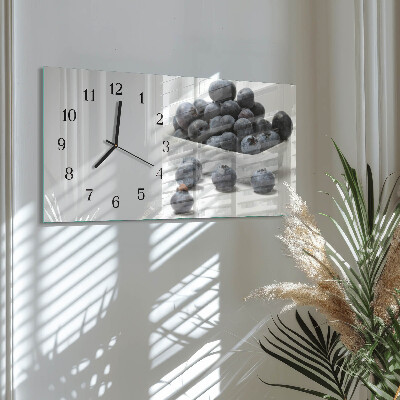 Horloge horizontale en verre Myrtilles
