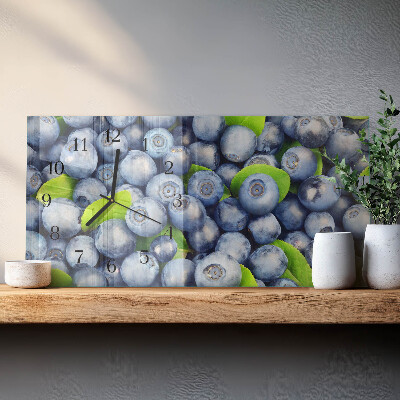 Horloge horizontale en verre Myrtilles