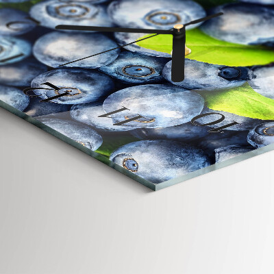 Horloge horizontale en verre Myrtilles