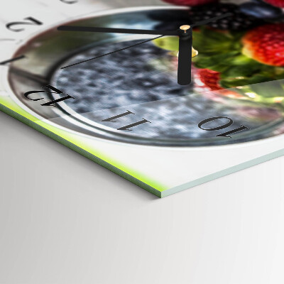 Horloge horizontale en verre Les dons de la forêt