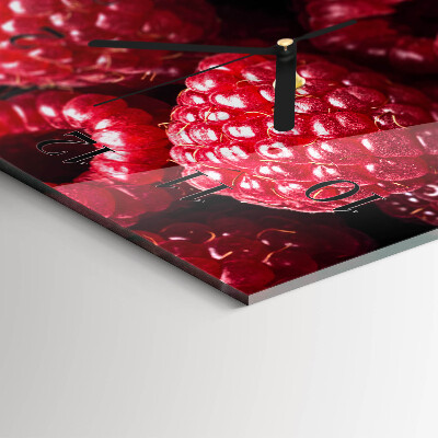 Horloge horizontale en verre Framboise