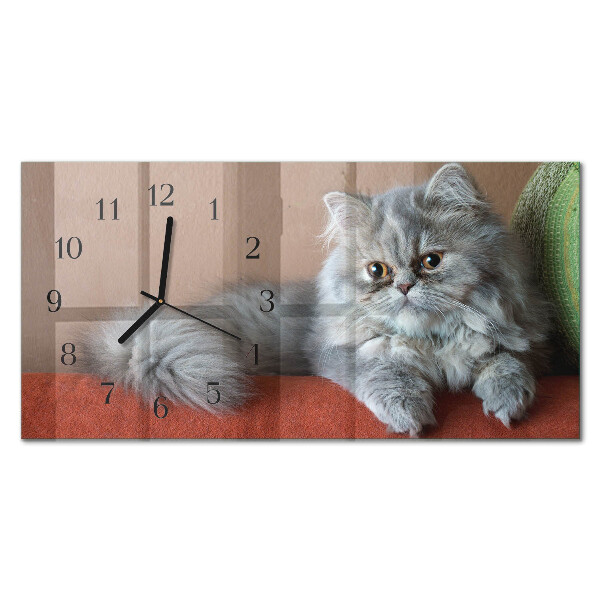Horloge horizontale en verre Persan
