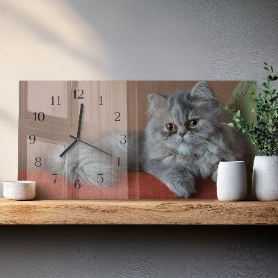 Horloge horizontale en verre Persan