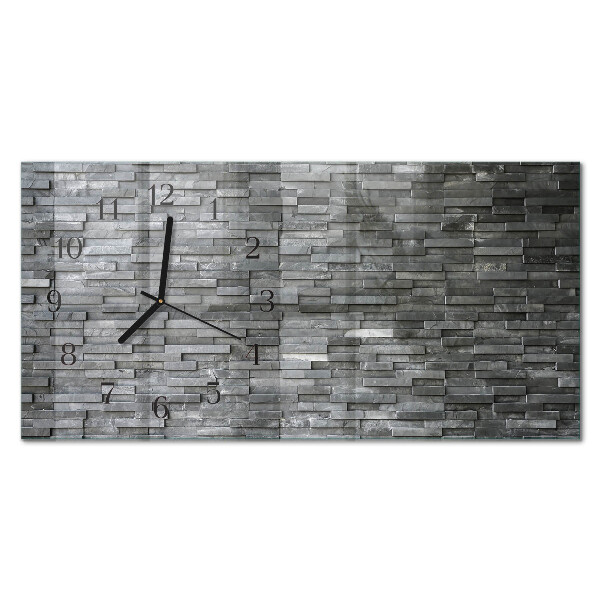 Horloge horizontale en verre Structure en pierre