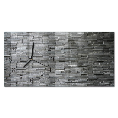 Horloge horizontale en verre Structure en pierre