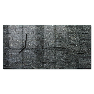 Horloge horizontale en verre Pierre d'ardoise
