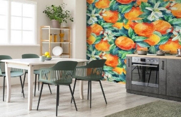 Papiers peints photo pour la cuisine - une façon originale d’arranger un intérieur de manière unique