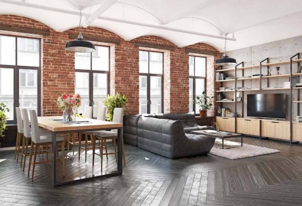 Salon de style loft
