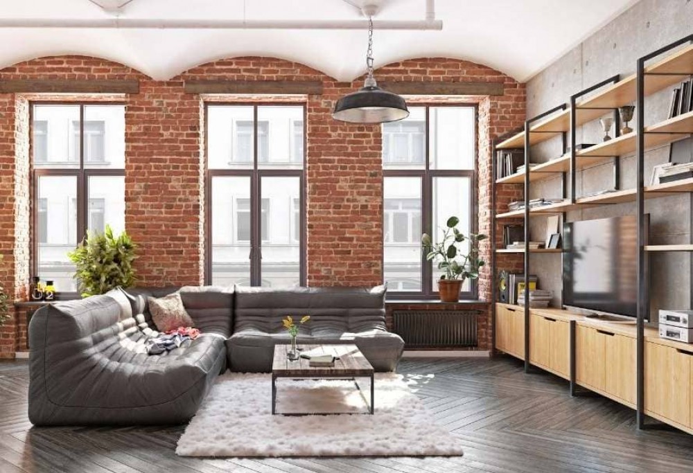 Salon de style loft